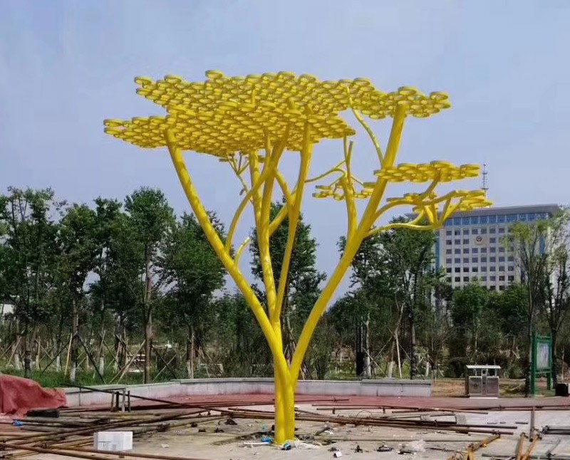 抽象樹不銹鋼雕塑