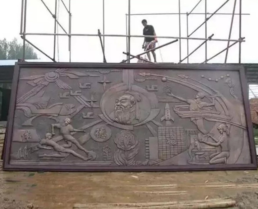 鑄銅人物浮雕