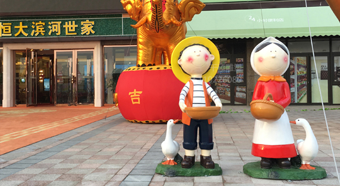 如何才能制作出高品質(zhì)卡通玻璃鋼雕塑？(圖1)